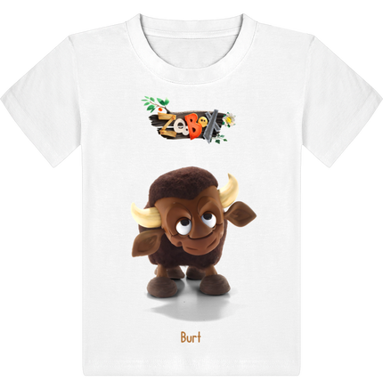 T-shirt enfant Burt le Bison – Édition Officielle Zoobox