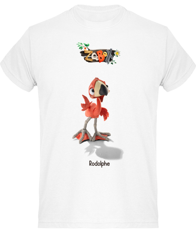 T-shirt Adulte Rodolphe le Flamant Rose – Édition Officielle Zoobox