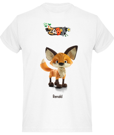 T-shirt Adulte Renald le Renard – Édition Officielle Zoobox 