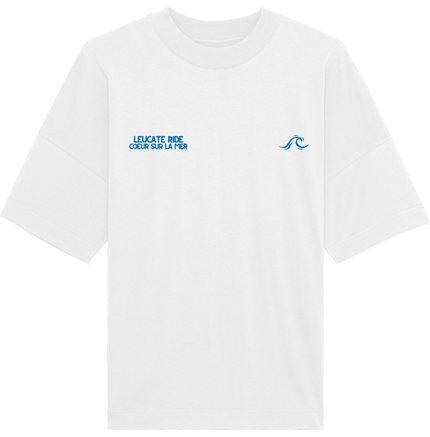 T-shirt oversize coeur sur la mer