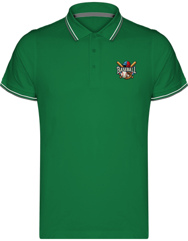 All-Star Spirit : L'essentiel du baseball classique / Polo Homme Maille Piquées 2 bandes REDASK