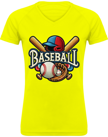 All-Star Spirit : L'essentiel du baseball classique /  Tee Shirt Sport Femme Col V  