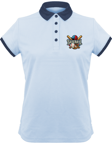 All-Star Diamond Spirit : L'essentiel du baseball classique / Polo Femme Piqué Performance REDASK
