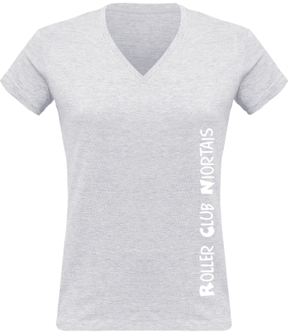 T-shirt Col V Femme Roller Club Niortais