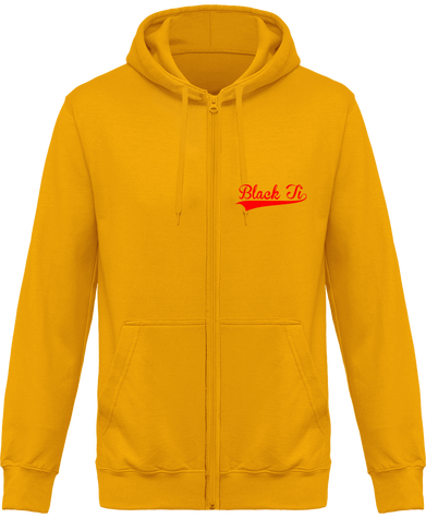 sweat zippé capuche yellow