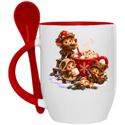 Mug de Noël avec cuillère – Le chocolat chaud des Whimlings