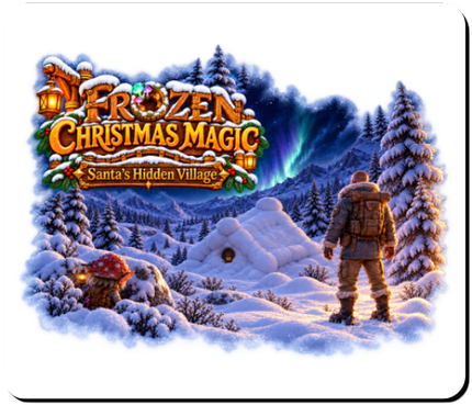 Tapis de souris – Le Village Caché – Frozen Christmas Magic