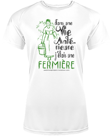 t-shirt femme pastlivesproject fermière couleur claire (fr)