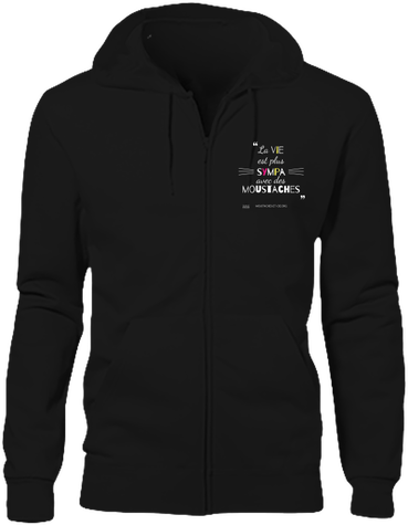 Sweat zippé à capuche