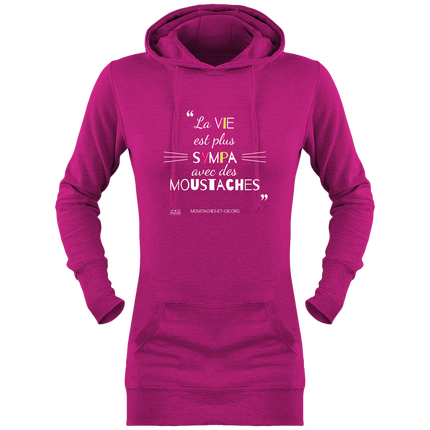 Sweat long à capuche