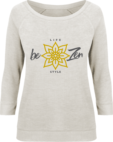 SWEAT MANCHE 3/4 FEMME STELLA AMAZES TENCEL SERIE « LIFE STYLE BE ZEN »
