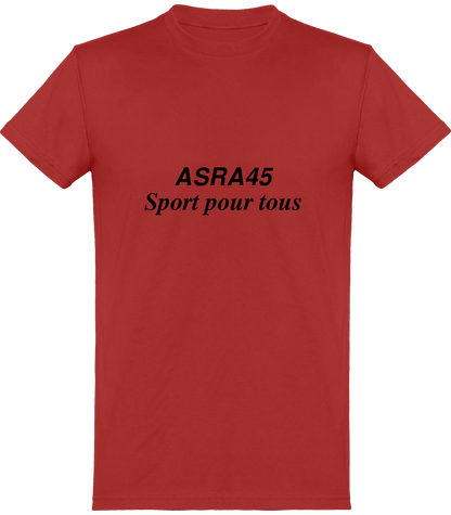 Tee-Shirt Sport Qualité + ASRA45 Logo dos, manche et texte devant.