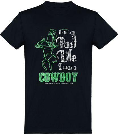 men t-shirt pastlivesproject cowboy dark color (en)