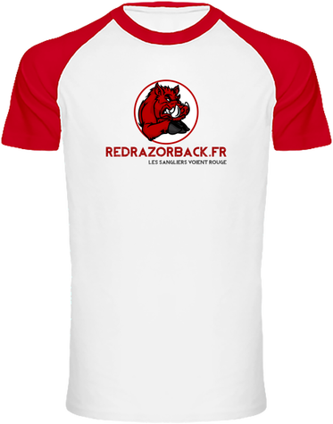 Tshirt Bicolor BaseBall Redrazorback
