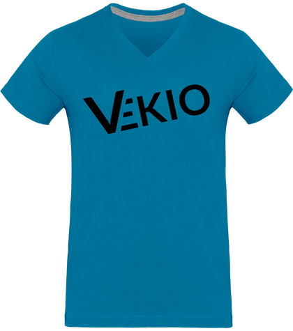 T-shirt col V 180g (VEKIO noir)