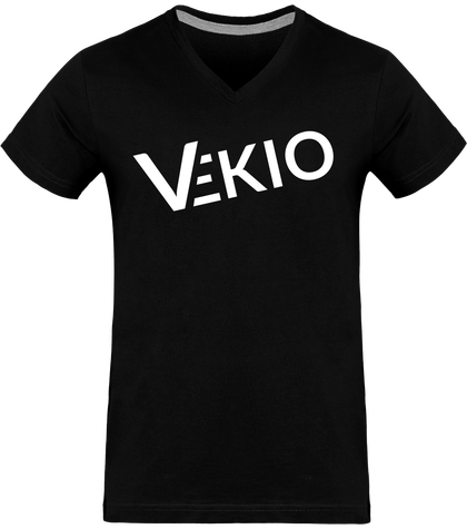 T-shirt col V 180g (VEKIO blanc)