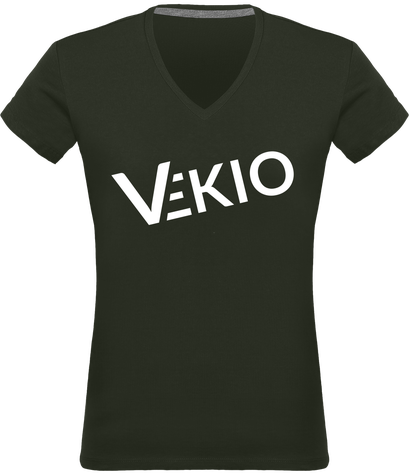 T-shirt col V (VEKIO blanc)