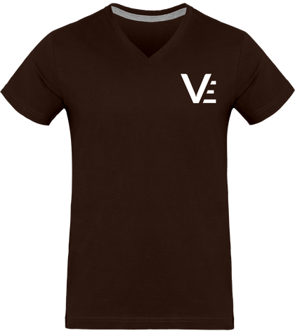 T-shirt col V 180g (VE blanc)