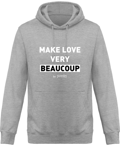 Sweat à capuche MAKE LOVE - Vert