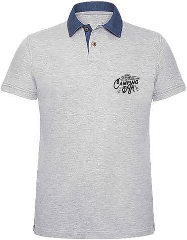 Polo 2 couleurs Destination Camping-car