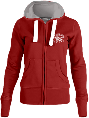 Sweat zippé femme Destination camping-car