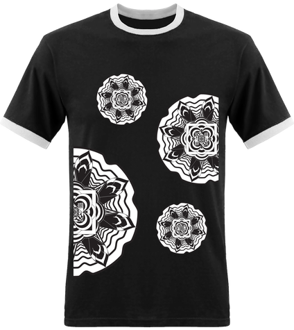 T-shirt Mandalas Noirs
