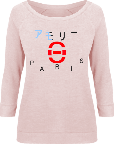 Sweat manches 3/4 femme style japonais logo Orizon first collection