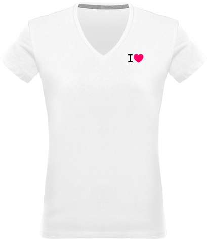Tee-shirt femme col V 