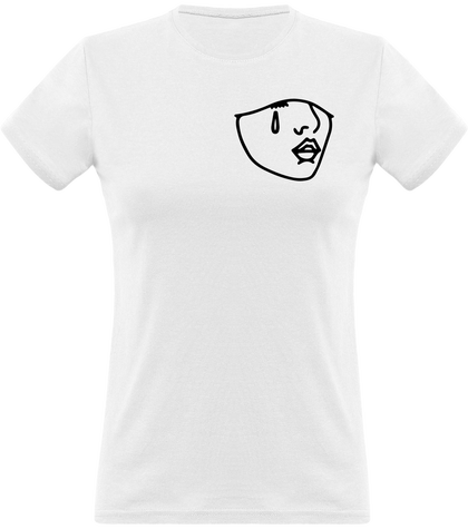 T-SHIRT FEMME LOGO NOIR - PURPLE FICTION