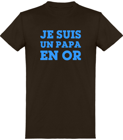 Tee-shirt homme Je suis un Papa en Or