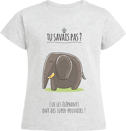 ELEPHANT - GIRL (black text)