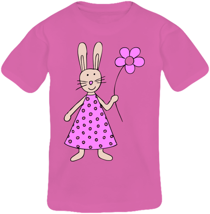Tee-shirt col rond manche courte fille