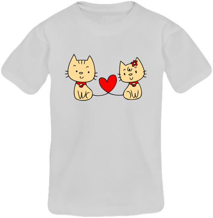 Tee-shirt col rond manche courte fille