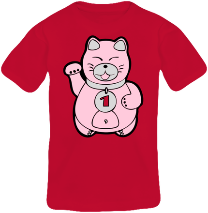 Tee-shirt col rond manche courte fille