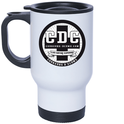 Mug isotherme logo black Coureurs d'écume.