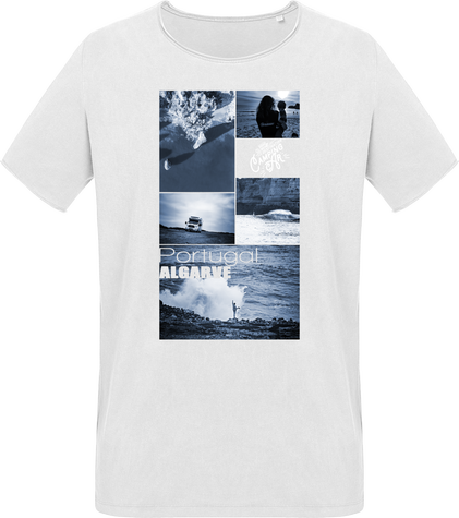 T-shirt vintage Destination Camping-car - Portugal - Algarve