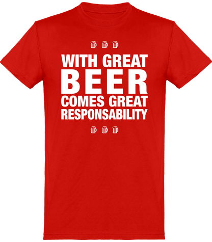 With Great Beer Comes Great Responsability (Homme)