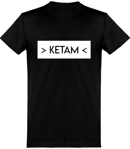 Tee-shirt Noir/Blanc KETAM simple Homme