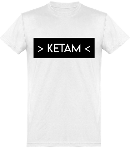 Tee-shirt Blanc/Noir KETAM simple Femme