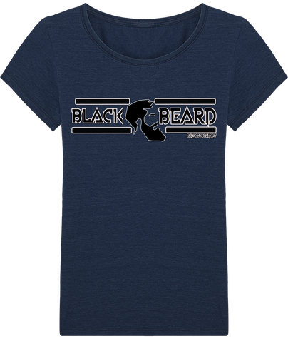 T-shirt moulant Femme col rond Denim