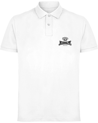 Polo classique Bourre-Pif blanc
