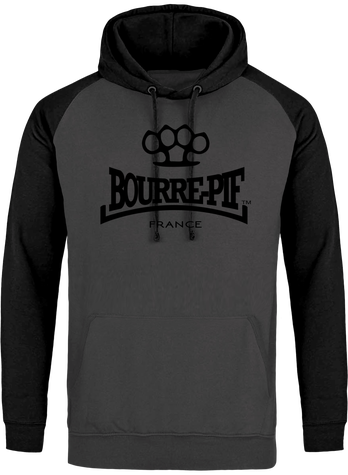 Sweat capuche bicolore Bourre-Pif