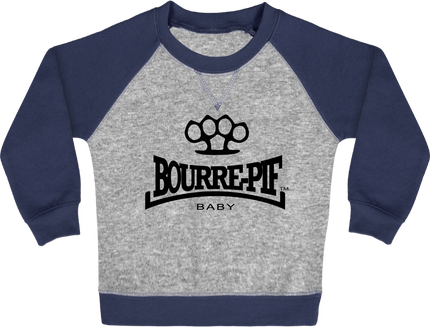 Sweat shirt bicolore bébé Bourre-Pif Baby