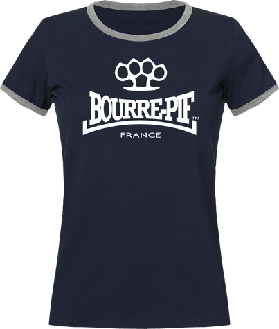 T-shirt femme bicolore Bourre-Pif