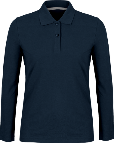 Polo manche longue femme