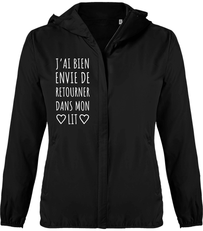 Coupe-vent à capuche léger pour femmes