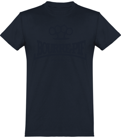 T-shirt Bourre-Pif ton sur ton navy