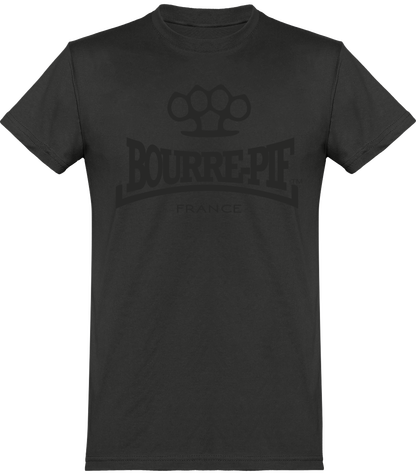 T-shirt Bourre-Pif ton sur ton dark grey