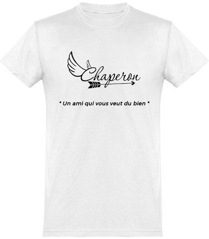 T-Shirt classique homme logo Chaperon noir