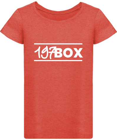 t-shirt femme coton bio corail 